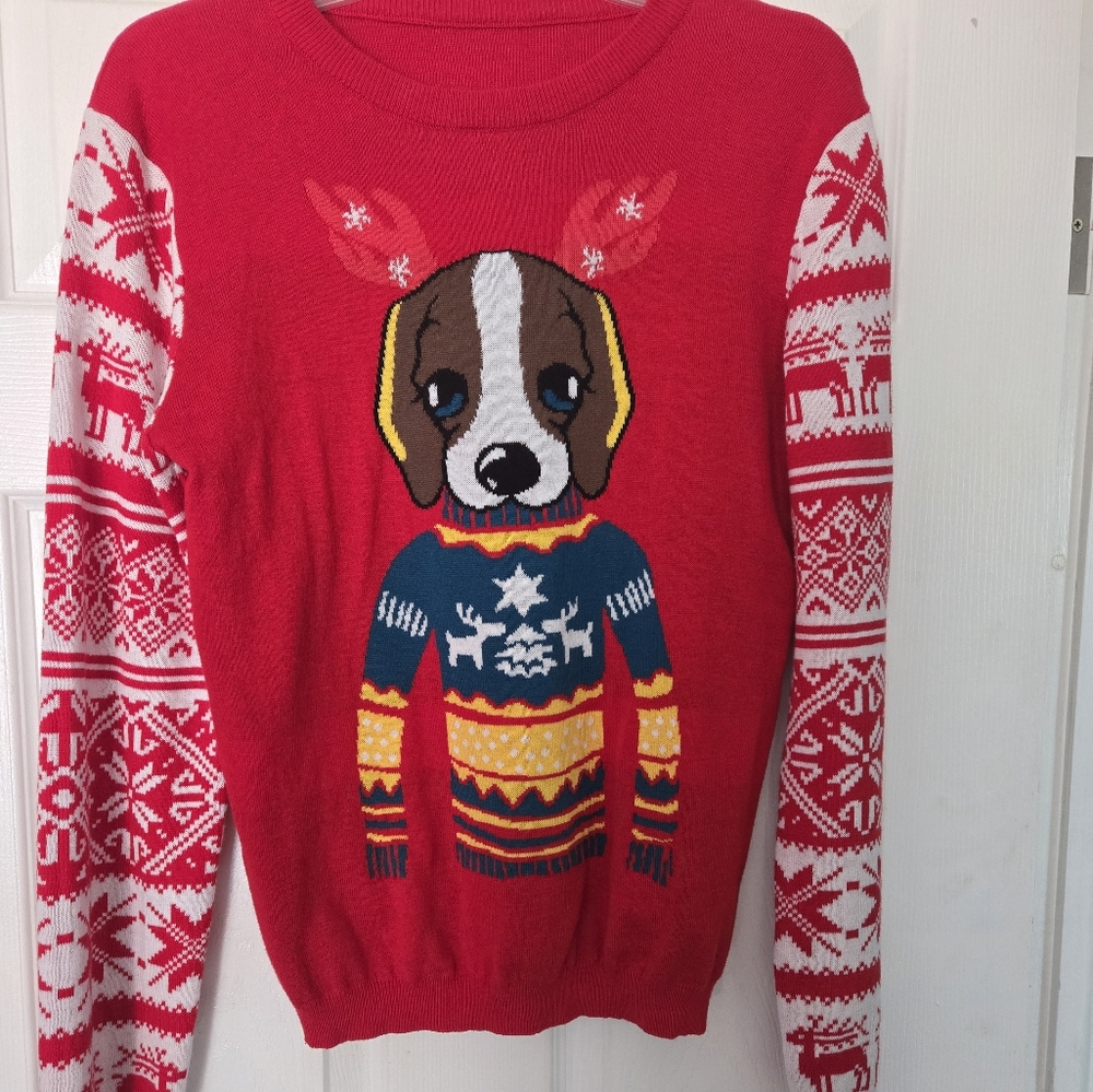 Beagle dog‎ Christmas ugly sweater